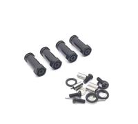 RC Voiture Pièce pour Wltoys 144010 144001-02 124017-16-18 19 RC Modèle Chenille Roue Moyeu Hexagonal Extension Coupleur Plus Long OP Accessoires Pièces Mise À Niveau(Black)