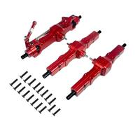 RC Voiture Pièce Pour WPL B16 B36 Pour JJRC Q60 Q63 Q64 Pour Fayee FY004 Pour MN-77 6WD 6X6 Pièces De Mise À Niveau Pour Essieu Avant Et Arrière Intermédiaire En Métal Pour Voitures RC(Red,A)