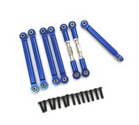 RC Voiture Pièce pour ZD pour Racing DBX-10 1/10 RC Voiture Télécommande Tige De Traction Ensemble 7 Pièces Zéro Métal Accessoires Mise À Niveau Rechange Réparation(Blue)