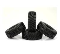 RC Voiture Pneus Jantes pour Axial SCX10 AXI03007 D90 D110 pour Tamiya CC01 4 Pièces 100 Mm Caoutchouc 1,9 Pneus De Roue 1:10 RC Crawler Car
