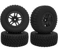 RC Voiture Pneus Jantes pour Traxxas pour Slash 4x4 2WD pour Tamiya pour Redcat pour AXIAL pour 1/10 Camion De Course Courte Pneus RC Modèle Voiture Pièces