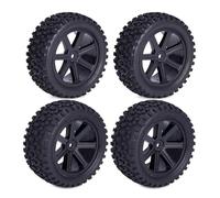 RC Voiture Pneus Jantes pour Wltoys pour Redcat pour HPI pour HSP pour Tamiya pour ZD 1/10 rc Car Avant Arrière Tout-Terrain pour Buggy Roues Pneus Moyeux Hexagonaux 12 Mm