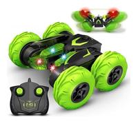 RC Voiture Télécommandée 2.4GHz, 4WD Storm Stunt Car Radiocommandée Circulation/Debout/Flip à 360° Rotation pour Enfants