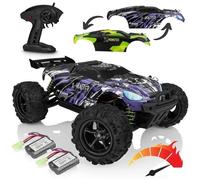 RC Voiture télécommandée - OVERMAX - X-Monster 3.0 - 30 km/h - Échelle 1:18 - 4x4 - Vert/Violet
