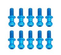 RC Voitures Jouets Pour Tamiya Pour TT01 Pour TT02 Pour Sakura D5 1/10 10 Pièces Vis À Tête Sphérique Hexagonale M3 En Métal Pièces Détachées Pour Voiture De Drift RC(Blue)