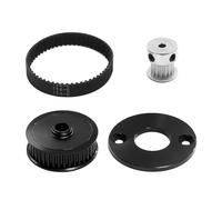 RC Voitures Jouets Pour Tamiya Pour TT02 Pour TT-02 1/10 Voiture RC Transmission Par Courroie Silencieuse 16T 40T Système Transmission Par Engrenages Modifications DIY Mise Niveau(Black)