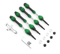 RC Voitures Modèles Arbre Transmission Arrière Acier CVD 4 Pièces pour Traxxas pour Slash pour Rustler pour Hoss pour Stampede pour Vxl 4x4 1/10 RC Pièces Mise À Niveau Voiture(Green,1set)