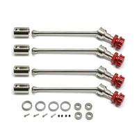 RC Voitures Modèles Kit CVD d'arbre D'entraînement Étendu Acier pour Traxxas pour Maxx pour Widemaxx 1/10 RC Modèles sur Chenilles Pièces Mise À Niveau Voiture 8996X 89086 - 4(Silver Red)