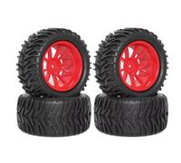 RC Voitures Modèles pour Arrma pour Granite Tension pour HSP 94188 pour Unlimited 94111 1/10 Pièces Voiture RC Mises À Niveau Pneus Roues Grand Électrique(Red)