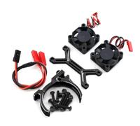 RC Voitures Modèles pour Arrma pour Kraton pour Senton pour Traxxas pour Sledge 1/7 1/8 RC 4068 4074 4082 Dissipateur Thermique Moteur Double Ventilateur Refroidissement 40-42 Mm(Black)