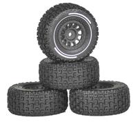 RC Voitures Modèles pour Arrma pour Mojave pour Grom 4x4 pour Smart 1/14 RC Accessoires Voiture Jeu Roues Camion du Désert Tout-Terrain pour Buggy Petite Échelle(Black)