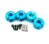 RC Voitures Modèles Pour HSP Pour Tamiya Pour SCX10 Pour Slash 1Jeu D'hexagones Roue Aluminium Épaisseur 5/6/7Mm Moyeu D'entraînement 12Mm Avec Vis Centrage Camion RC Pour Circuit(Blue1,6mm)