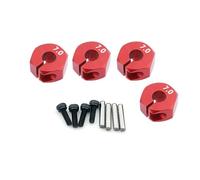 RC Voitures Modèles Pour HSP Pour Tamiya Pour SCX10 Pour Slash 1Jeu D'hexagones Roue Aluminium Épaisseur 5/6/7Mm Moyeu D'entraînement 12Mm Avec Vis Centrage Camion RC Pour Circuit(Red,7mm)