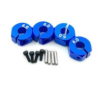 RC Voitures Modèles Pour HSP Pour Tamiya Pour SCX10 Pour Slash 1Jeu D'hexagones Roue Aluminium Épaisseur 5/6/7Mm Moyeu D'entraînement 12Mm Avec Vis Centrage Camion RC Pour Circuit(Blue2,6mm)