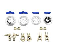 RC Voitures Modèles pour KM pour Thunder God 1/7 Pièces D'amélioration Voiture Télécommandée Kit Freins À Disque avec Étriers Améliorés C3 E8414 E8415(Blue Brown)