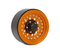 RC Voitures Modèles pour SCX10 III RR10 pour Capra TRX6 pour TRX4 VS4 BRX01 pour Élément pour Enduro 1/10 RC Voiture Alliage D'aluminium 1.9 Pouces Jantes Moyeu Roue Beadlock(Orange,1PCS)
