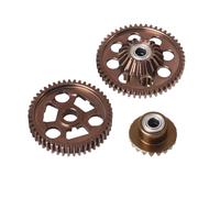 RC Voitures Modèles pour Tamiya pour Hotshot II 2024 Version 58737 Cadre 1/10 RC Pièces Mise À Niveau Voiture Boîte Vitesses Arrière 6061 Engrenage Aluminium(Brown)