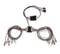 RC Voitures Modèles Pour Tamiya Pour Kyosho Pour HSP 1/8 1/10 Système D'éclairage 16 pouces Phares Avant Arrière Clignotants Feux Stop - Pièces Détachées Voitures RC