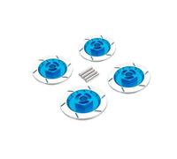 RC Voitures Modèles Pour Tamiya Pour TT-01 Pour TT-02 Pour HPI Pour HSP 94123 1/10 1 Jeu D'adaptateurs Hexagonaux Jante Disque Frein Alliage D'aluminium 12Mm(Blue)