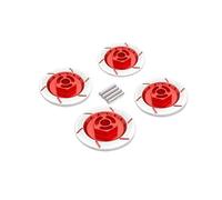 RC Voitures Modèles Pour Tamiya Pour TT-01 Pour TT-02 Pour HPI Pour HSP 94123 1/10 1 Jeu D'adaptateurs Hexagonaux Jante Disque Frein Alliage D'aluminium 12Mm(Red)