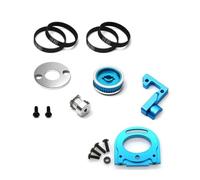 RC Voitures Modèles Pour TAMIYA Pour TT02 1/10 Boîte Vitesses Métallique Support Moteur Ouvert Transmission Par Courroie 16T/40T Pièces Détachées Voitures RC Silencieuses(Blue)