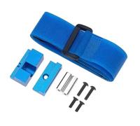 RC Voitures Modèles pour Tamiya pour TT02 TT02D pour TT02B 1/10 RC Voiture Métal Grand Support De Batterie Support Maintenir avec Sangle De Batterie Mise À Niveau Pièces Accessoires(Blue)