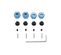 RC Voitures Modèles pour Traxxas pour Slash 2WD 1/10 Pièces Accessoires Voitures RC Axes Moyeu Roue Hexagonaux Métalliques M4 Kit D'écrous Blocage À Bride 1654 3654(Blue 2)