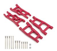 RC Voitures Modèles Pour Traxxas Pour Slash 2WD Pour VXL Pour Nitro Pour Raptor 1/10 Silentblocs Avant Arrière Nylon Kit Bras Suspension Voiture RC Pièces D'amélioration(Red)