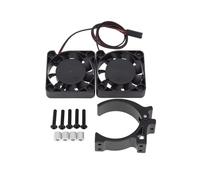 RC Voitures Modèles pour Traxxas pour Summit pour E-Revo pour UDR RC Mises À Niveau Voiture Pièces Ventilateur Refroidissement Dissipateur Thermique Moteur sans Balais Brossé 42mm(Black)