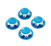 RC Voitures Modèles pour Traxxas pour X-maxx pour Summit pour E-revo pour Arrma 1/8 RC Pièces Voiture Mises À Niveau Aluminium 17mm Moyeu Roue Écrou Hexagonal Anti-Couvercle(Blue)