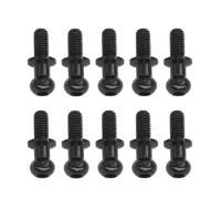 RC Voitures Pièces pour Tamiya pour TT01 pour TT02 pour Sakura D5 M3 1/10 10 Pièces Vis À Tête Sphérique Hexagonale Métal RC Dérive Voiture Pièces Rechange Universelles(Black)