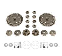 RC Voitures Pièces Pour Tamiya XV-02 Pour TT-02 MB-01 XM-01 BT-01 1/10 Ensemble D'engrenages Différentiels Avant Arrière Pièces Modification Mise À Niveau RC(2 set)