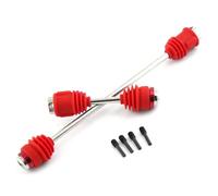 RC Voitures Pièces pour Traxxas pour Summit pour E-revo 5650R 1/10 Arbres De Transmission Centraux en Acier Métallique avec Bottes Mises À Niveau Pièces Accessoires(Red)