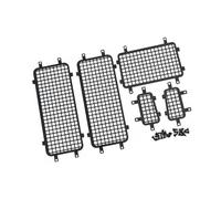 RC Voitures Pièces pour Traxxas pour TRX4M pour Racing 1/18 Pièces Rechange pour Voiture RC Tout-Terrain Filet Protection Acier Inoxydable Vitres Accessoires