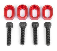 RC Voitures Pièces pour X-Maxx 6S 8S 1/5 Pièces De Rechange pour Voiture RC Monster Truck Support Moteur Ovale Alliage D'aluminium 4 Pièces avec Vis(Red)