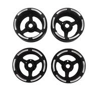 RC Wheel Rim Replacement Carbon Fiber Lightweight 3 Spoke 1.9 Inch for SCX10 D90 Capra 1/10 RC Crawler Car 4 Pack