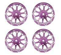 RC Wheels Rims CNC Aluminium ALLIAGE 52 mm Diamètre Wheel Hub Améliorer les performances applicables 1/10 Drift on Road Racing Car (Violet)