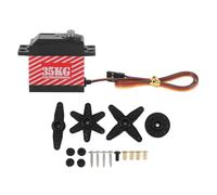 RC Winch Servo Water Resistant High Performance Upgrade Part for 1/10 RC Crawler Car and Robot Model ABS Alloy Material Durable Lightweight Easy to Install (Red)