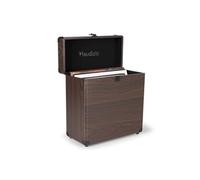 RC32 Etui de Rangement pour Vinyle 33 Tours - Acacia, Mallette pour 30 à 35 Vinyles, Coins Renforcés