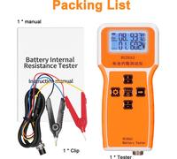 RC3563 200�� 100V Testeur de tension de résistance interne de batterie portatif Affichage à 3 chiffres Testeur de batterie Détecteur de batterie de haute précision à quatre fils en CA Lithium Plomb-ac