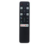 RC802V FNR1 Télécommande vocale de rechange pour TCL TV Netflix YouTube 32S6800 32S65A 32S6510S 32S6500S 32S6500 32S615 32S60A 32S5200 49S6510FS 49S655510FS 00FS 4 9S6500 43S6800FS 85P8M 85P715 85P715