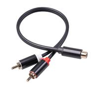 RCA Cable 2 RCA Male to 1 RCA Female Adapter Audio Cable Aux Cable for iPhone Edifer Home Theater DVD VCD Headphones