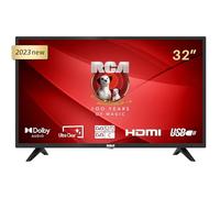 RCA iRB32H3 Téléviseur 32 Pouces (TV 80 cm), Dolby Audio, LED, HDMI, Lecteur multimédia Via USB, Sortie Audio numérique, Triple Tuner DVB-C / T2 / S2, CI+, y Compris Mode hôtel, 2023