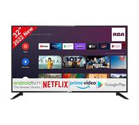RCA RS32H3 Android TV 32 Pouces (80 cm) Smart TV avec Google Assistant, Chromecast, Netflix, Prime Video, Google Play Store, Disney+, Télécommande BT, WiFi, Triple Tuner, Android TV 11