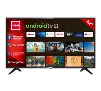 RCA Smart TV Android | LED Full HD | 42 pouces/108 cm | Design sans bordure | Triple Tuner DVB-T/T2/S/S2/C | HDMI x3, USB x2, CI+ | Commande vocale & applications de streaming