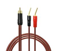 RCA Speaker Cable to Banana Plug Speaker Cable RCA Male to Dual Pin Plug Audio Cable (2M)