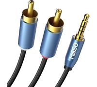 RCA Stereo Jack Y Audio Cable 3.5mm to 2RCA Male-1m