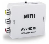 RCA vers HDMI Mini 1080P RCA Composite CVBS AV vers HDMI Adaptateur Audio Video Convertisseur Soutien PAL,NTSC3.58, NTSC4.43, SECAM,