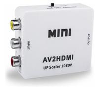 RCA vers HDMI Mini 1080P RCA Composite CVBS AV vers HDMI Adaptateur Audio Video Convertisseur Soutien PAL,NTSC3.58, NTSC4.43, SECAM,
