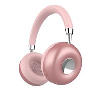 RCA WAVE-50 Casque supra-auriculaire sans fil avec micro intégré, assistant vocal et oreillettes rotatives à 90°, rose